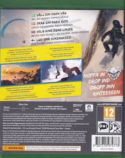 Steep - Xbox One (B-Grade) (Genbrug)